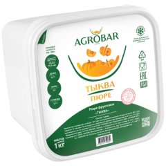 Пюре замороженное AGROBAR Тыква 1 кг 