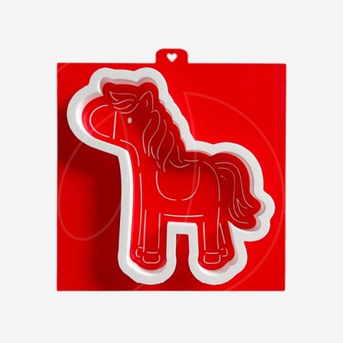 Вырубка пластиковая и трафарет LUBIMOVA "Лошадка №2" LC-00006080
