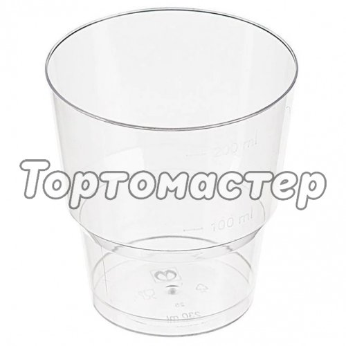 Креманка пластиковая Круг D75 H80 мм 50 шт 3490785, Crystal C 200, 1002 
