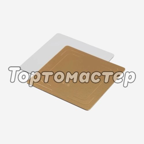 Подложка под торт Золото/Белый 3,2 мм 26х26 см ForG BASE 3,2 G/P 260*260 S 