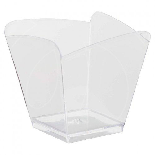 Креманка пластиковая Квадрат D4-8 H6 см 5029