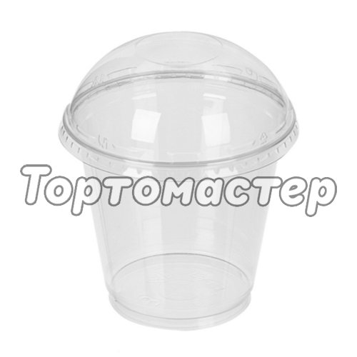 Стакан пластиковый с крышкой 200 мл 134703