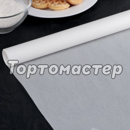 Бумага для выпечки силиконизированная белая 38 см х 8 м 4077371