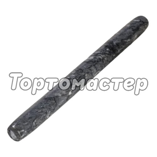 Скалка мраморная Чёрная 25 см 7514840