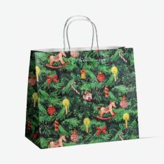 Пакет бумажный "Новогодняя ёлочка" 32х28х15 см 4903782