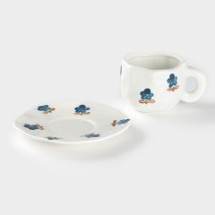 Набор чашка и блюдце керамика "Цветы" 10662996			