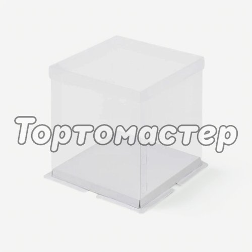Коробка для шоколадной фигурки/кулича белая 15х15х14 см 022020 ф