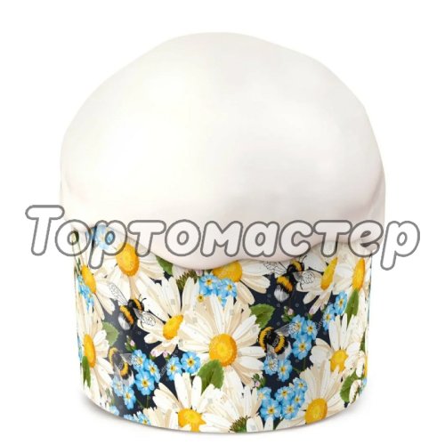 Форма для кулича "Ромашки" D90 H90 мм 10 шт 9090cI95ROM