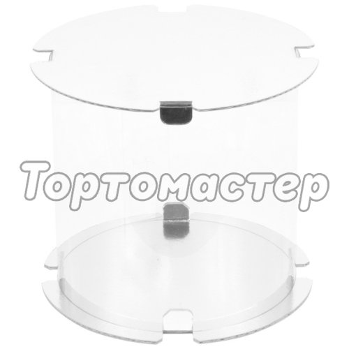 Коробка для торта круглая белая 25х28 см 022525