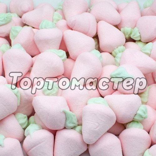 Украшение кондитерское маршмеллоу "Клубника розовая с начинкой" 100 г 