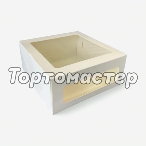 Коробка для торта с окном 24х24х10 см ForG CAKE II W W 240*240*100