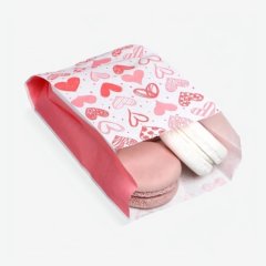 Пакет бумажный для сладостей "Сердечки" 17х10х6,5 см 5156265