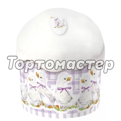 Форма для кулича "Утята" D90 H90 мм 10 шт 9090cI95UT