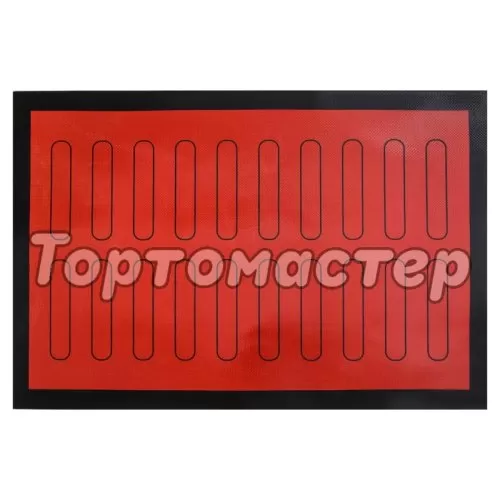 Коврик силиконовый армированный с разметкой для 20 эклеров 14,5х3 см 4718316