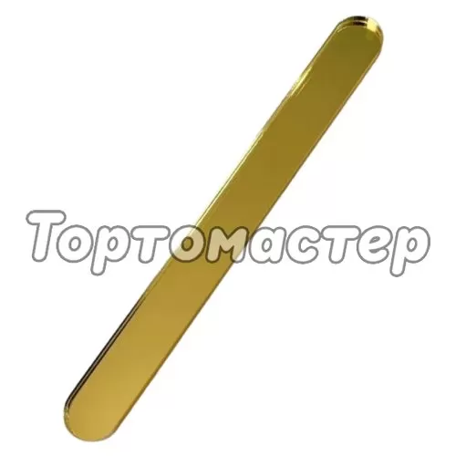Набор топперов декоративных акриловых "Палочки для эскимо" Золото 1х9,5 см 5 шт ТСК179