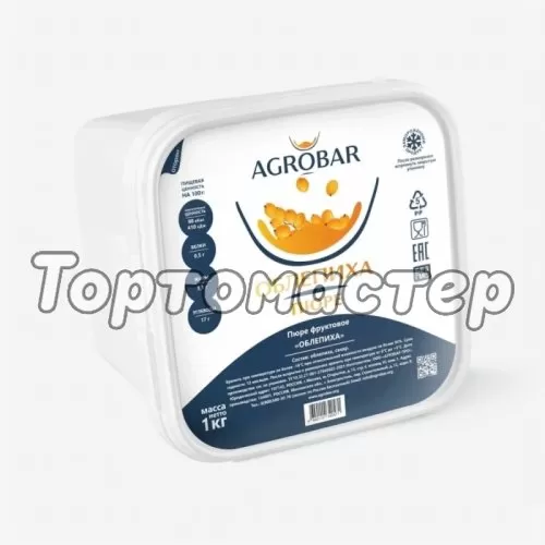 Пюре замороженное AGROBAR Облепиха 1 кг 