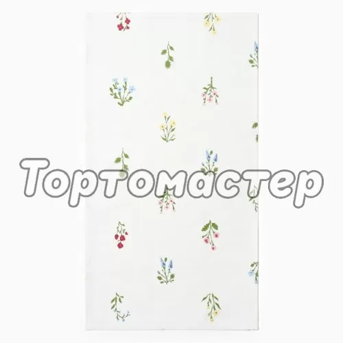 Полотенце кухонное Хлопок "Цветы" 40х70 см 10783177